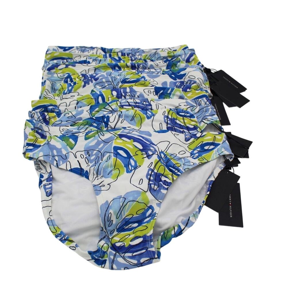 LOT 10 Bikini Bottoms Tommy Hilfiger Large Blue Swimsuit Liquidation $480 NEW